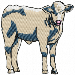 Cows Embroidery Design 9